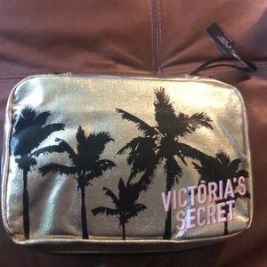 Victoria’s Secret gold make up bag